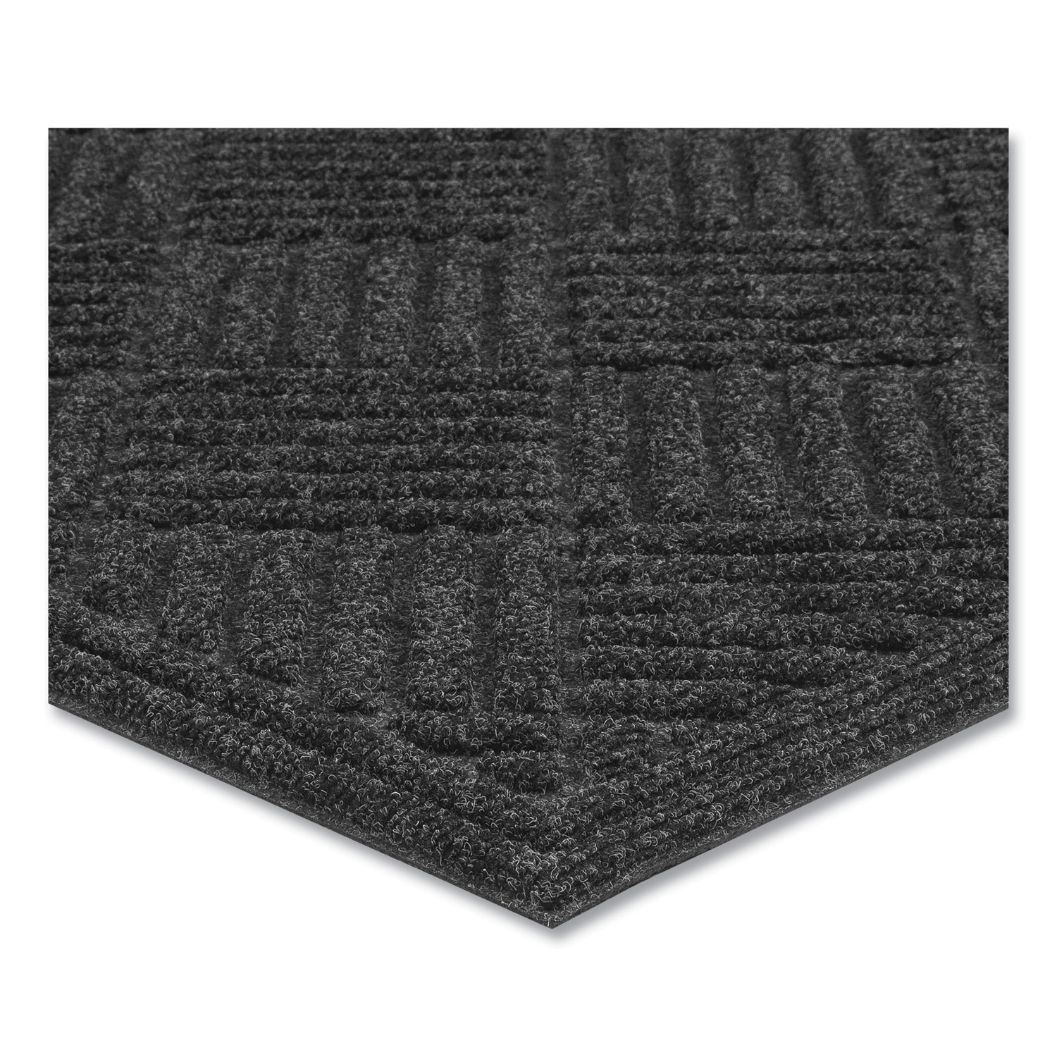 Apache Mills® Crosshatch Entry Mat, 36 x 60, Charcoal Action