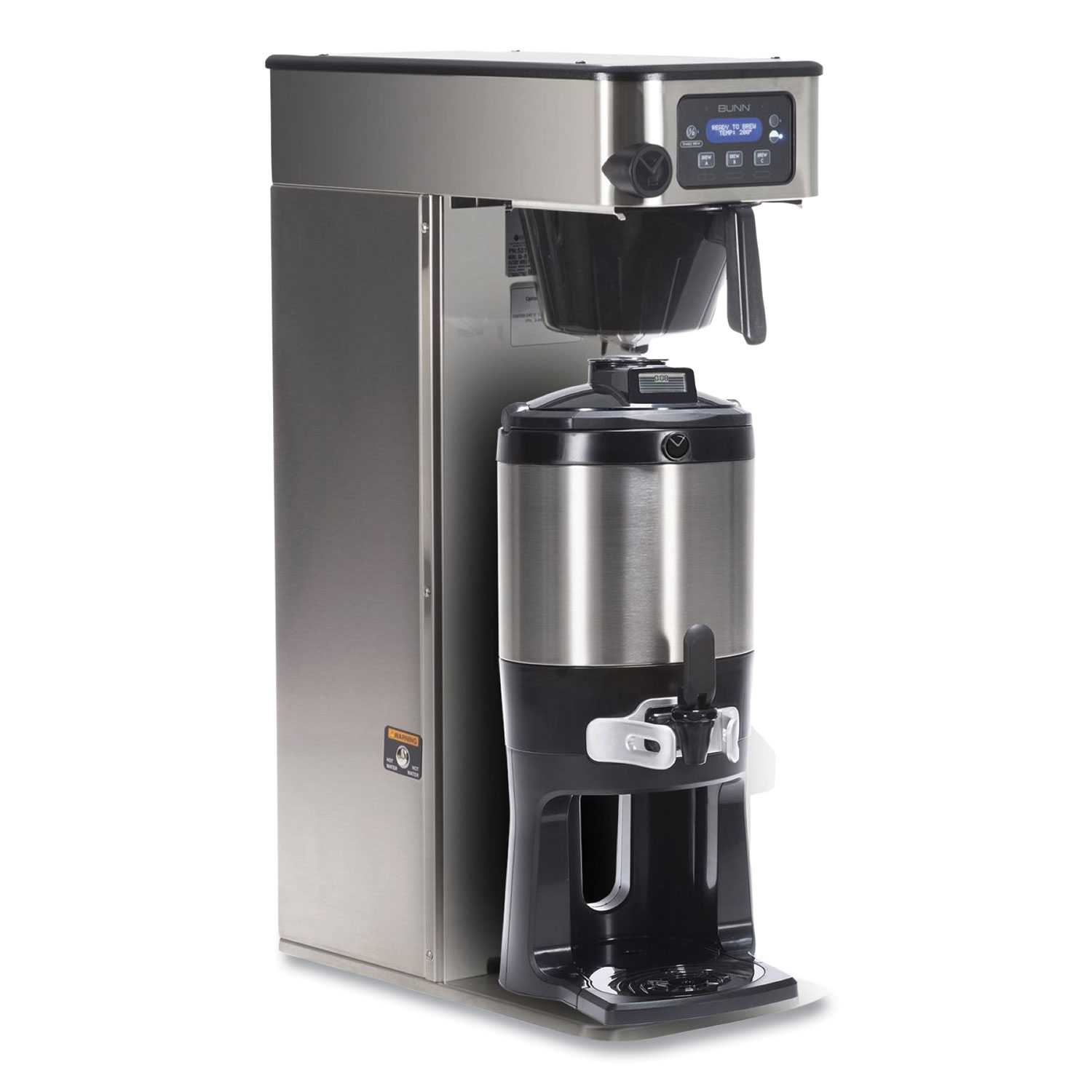 BUNN® ICB Infusion Series Coffee Brewer, 38 Cups, Silver/Black Associated Paper