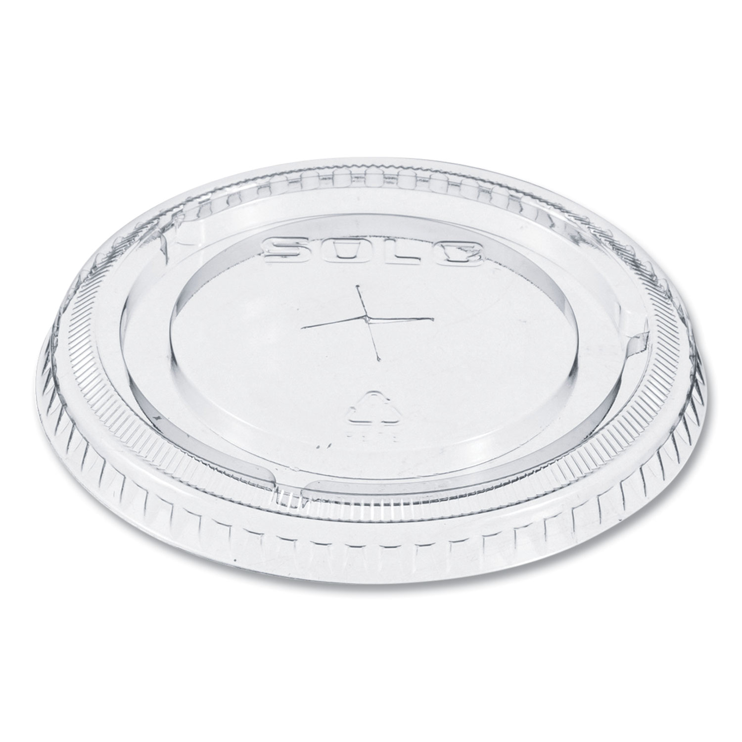 StrawSlot Cold Cup Lids, Fits 9 oz to 20 oz Cups, Clear, 100/Sleeve