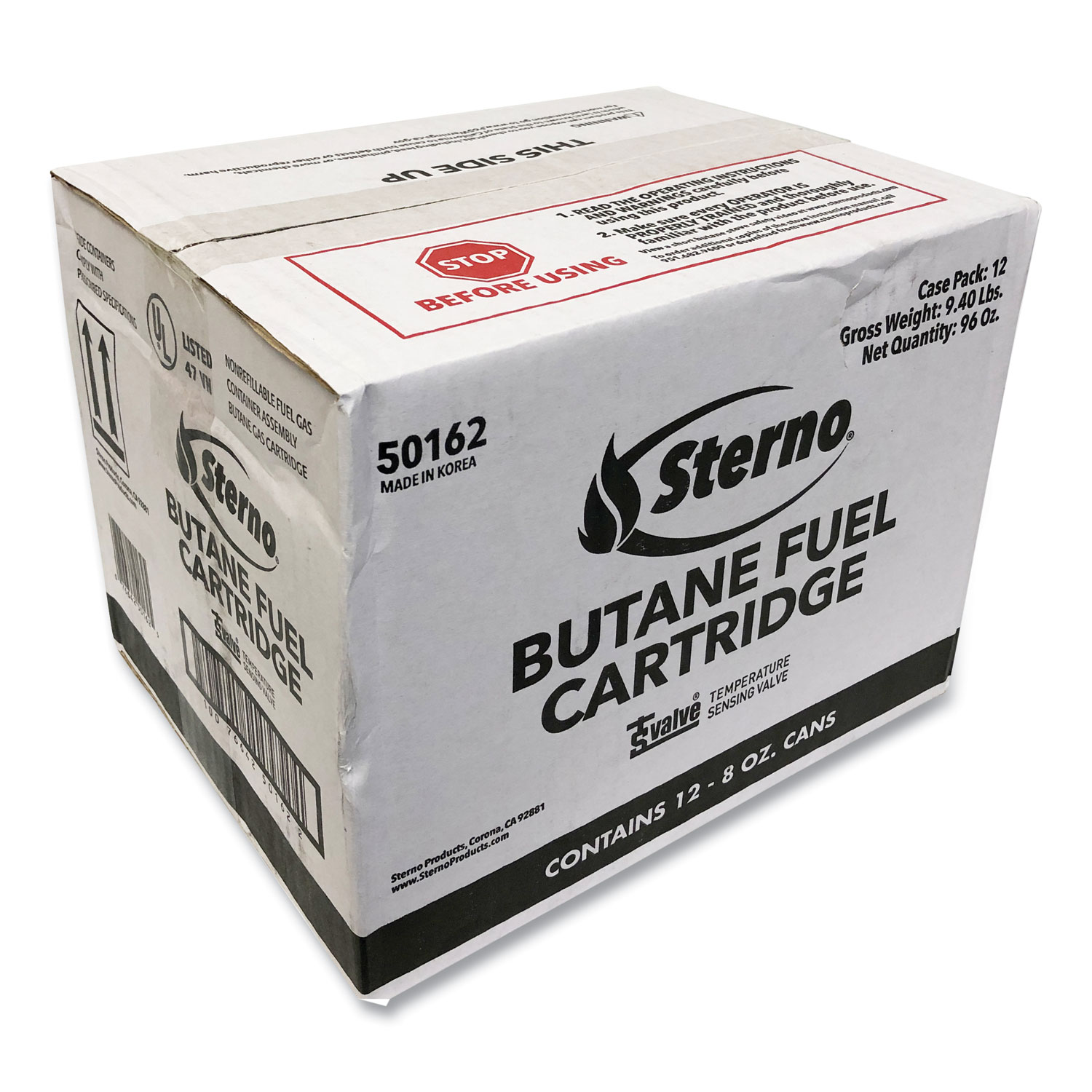 Sterno® Butane Fuel Cartridge, 8 oz CP Products, Inc.