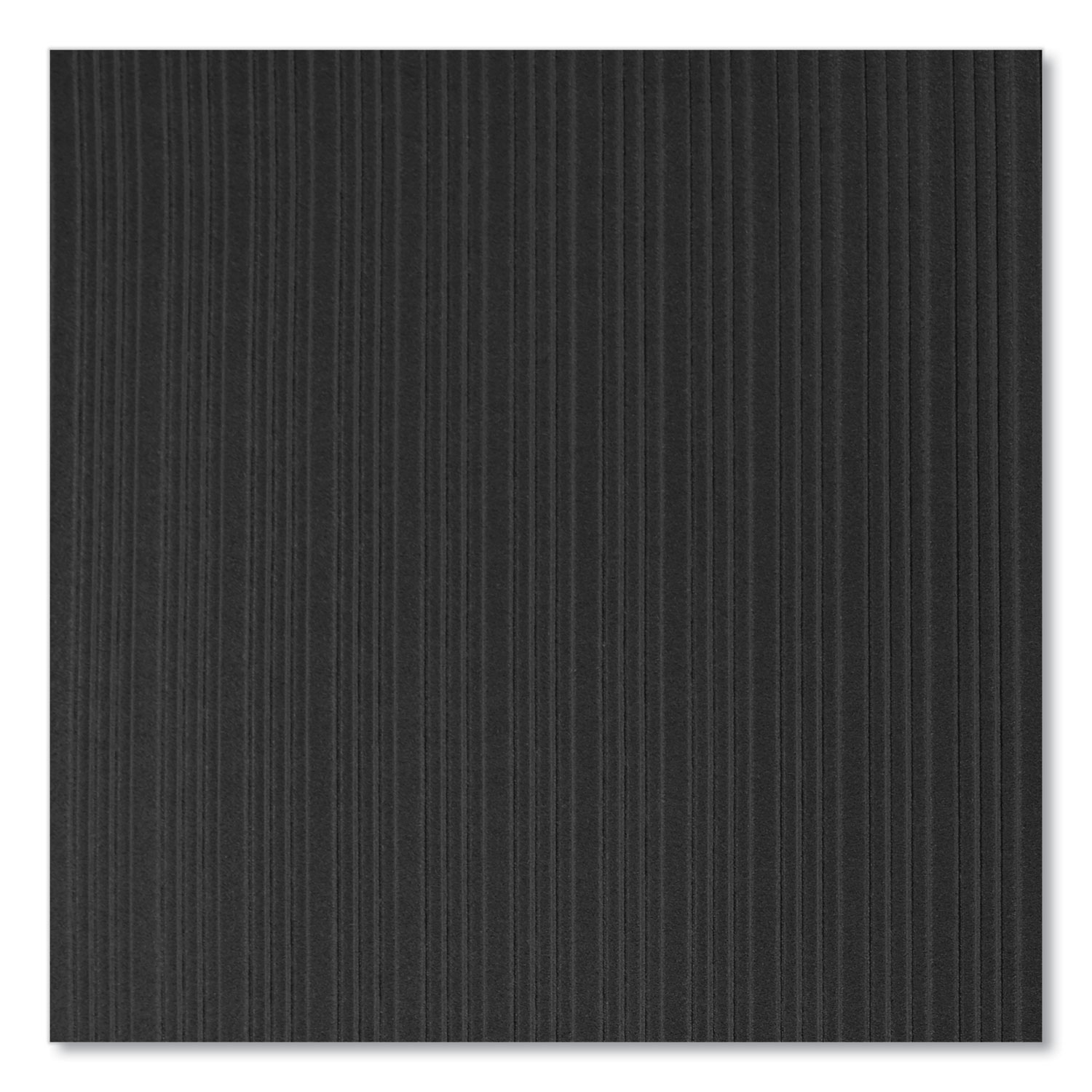Ribbed Vinyl AntiFatigue Mat, Rib Embossed Surface, 36 x 144, Black