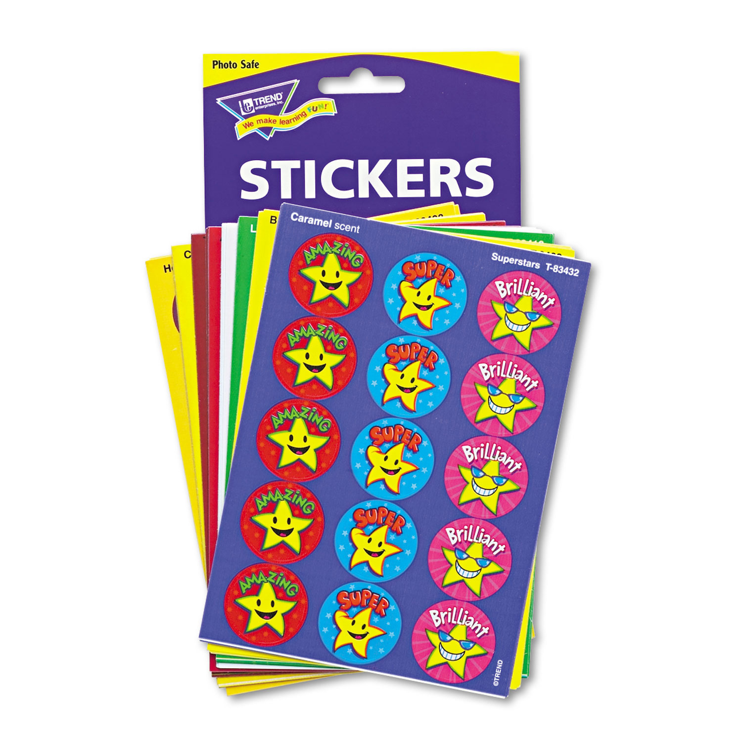 TREND T6491M Stinky Stickers Variety Pack, Fun and Fancy, 432/Pack TheBulkClean