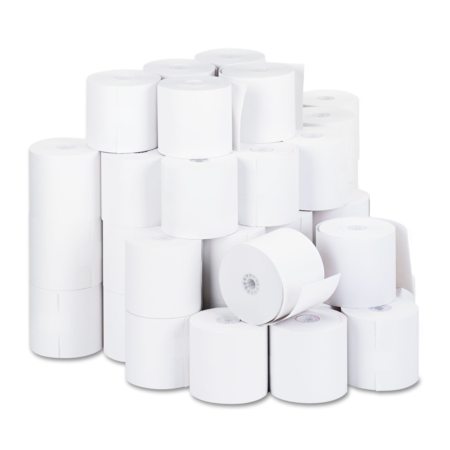 Impact and Inkjet Print Bond Paper Rolls, 0.5" Core, 2.75" x 190 ft