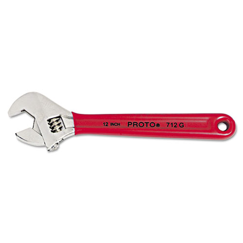 PROTO® PROTO Cushion Grip Adjustable Wrench, 12" Long, 1 1/2" Opening