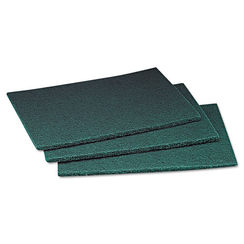 ScotchBrite™ PROFESSIONAL Commercial Scouring Pad, 6 x 9, Green, 20