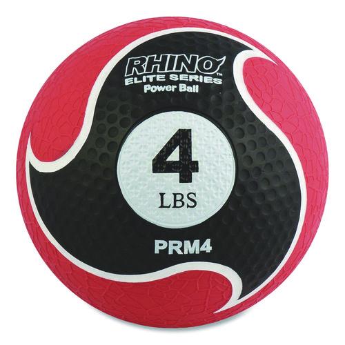 Rhino Elite Medicine Ball, 4 lb, Red Louisiana Association for the Blind