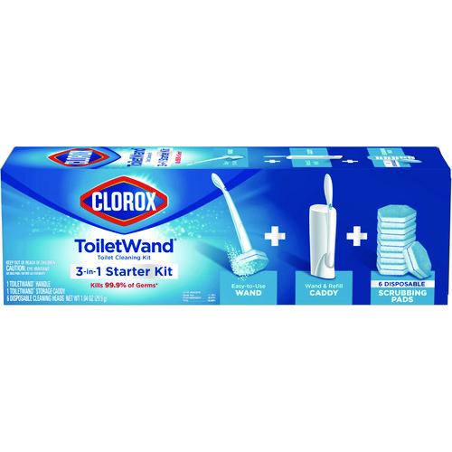 Clorox® ToiletWand Disposable Toilet Cleaning System Handle, Caddy and