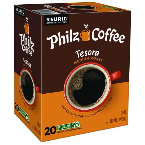 Tesora K Cups, 80/ Carton Caffeinated Philz Coffee
