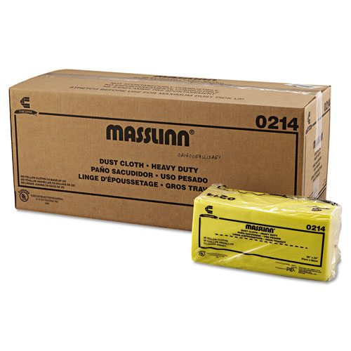 Masslinn Dust Cloths, 40 x 24, Yellow, 250/Carton SupplyTime