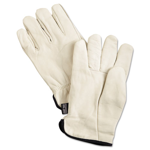 MCR™ Safety Premium Grade Leather Insulated Driver Gloves, Cream, X