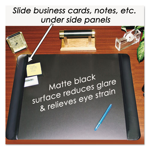 Executive Desk Pad with Antimicrobial Protection, LeatherLike Side
