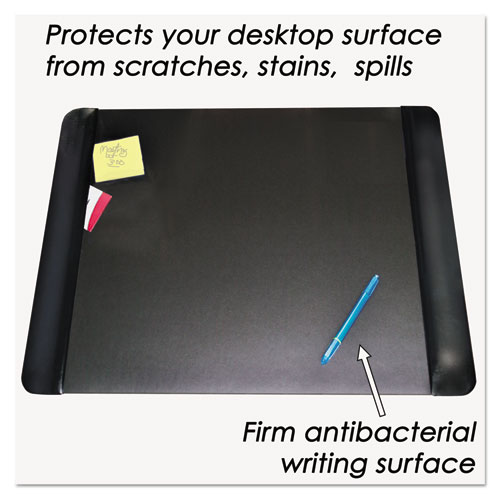 Executive Desk Pad with Antimicrobial Protection, LeatherLike Side