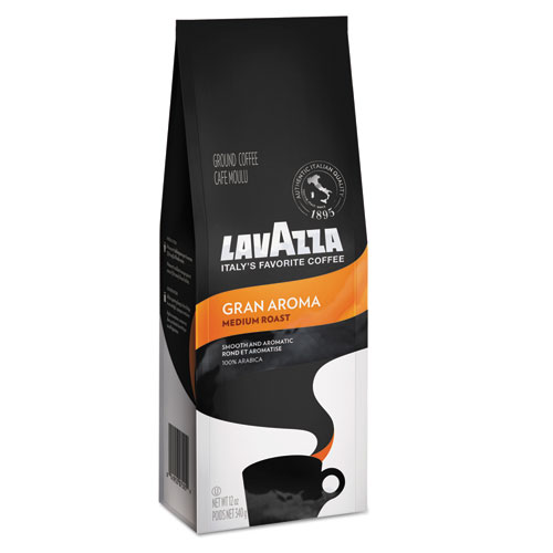 Lavazza Gran Aroma Ground Coffee, Medium Roast, 12 oz Bag National