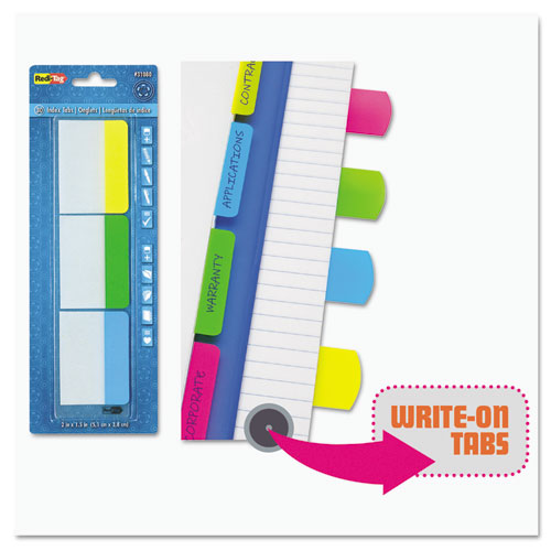 WriteOn SelfStick Index Tabs, 2 x 11/16, 4 Colors, 48/Pack Sierra Office Systems & Products Inc.