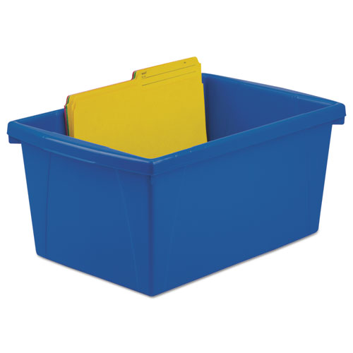 Storex Storage Bins, 10 5/8 x 15 5/8 x 8, 5 1/2 Gallon, Assorted Color