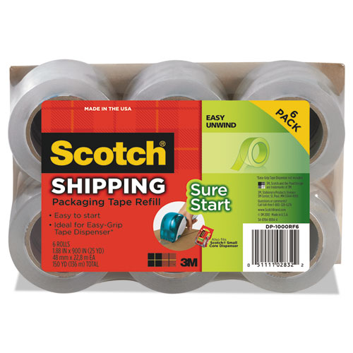 Scotch Sure Start Refill Rolls for DP1000 Easy Grip Tape Dispenser, 1.