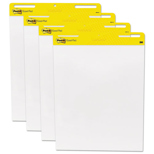 Postit® Easel Pads Self Stick Easel Pads, 25 x 30, White, 4 30 Sheet