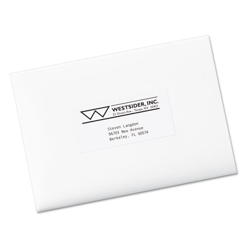 Avery® Copier Mailing Labels, Copiers, 2 x 4.25, White, 10/Sheet, 100 Sheets/Box Gem State