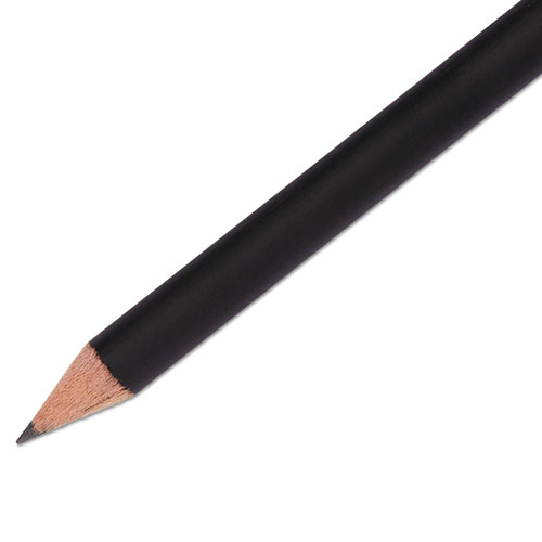Mirado Black Warrior Pencil, HB (2), Black Lead, Black Matte Barrel, Dozen Advanced Safety