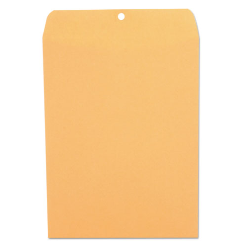 Kraft Clasp Envelope, 90, Square Flap, Clasp/ Gummed Closure, 9 x 12