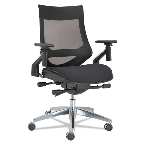 Alera® Alera EBW Series Pivot Arm Multifunction Mesh Chair, Supports