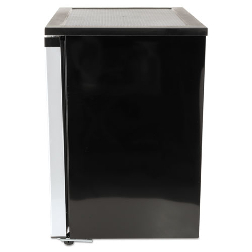 Avanti 5.5 CF Side by Side Refrigerator/Freezer, Black/Stainless Steel
