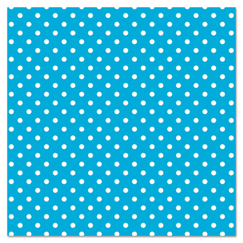 Fadeless Designs Bulletin Board Paper, Classic Dots Aqua, 48" x 50 ft.