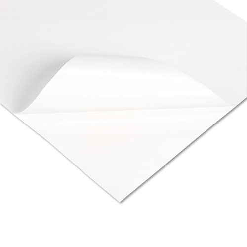 Peel and Stick Dry Erase Sheets, 17 x 24, White, 15 Sheets/Box