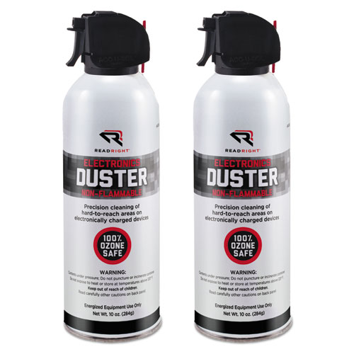 OfficeDuster Air Duster, 10 oz Can Compressed Air Dusters Read Right®