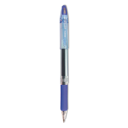 Zebra® Jimnie Roller Ball Stick Gel Pen, Blue Ink, Medium, Dozen