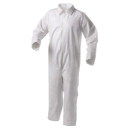 A35 Liquid and Particle Protection Coveralls, Zipper Front, Large