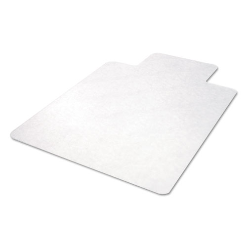 All Day Use NonStudded Chair Mat for Hard Floors, 45 x 53, Wide Lipped, Clear