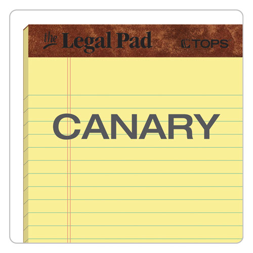 "The Legal Pad" Ruled Perforated Pads, Narrow Rule, 50 CanaryYellow 5