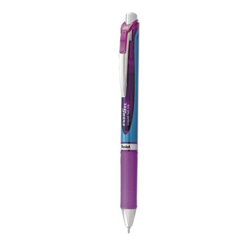EnerGel RTX Gel Pen, Retractable, Fine 0.5 mm Needle Tip, Violet Ink