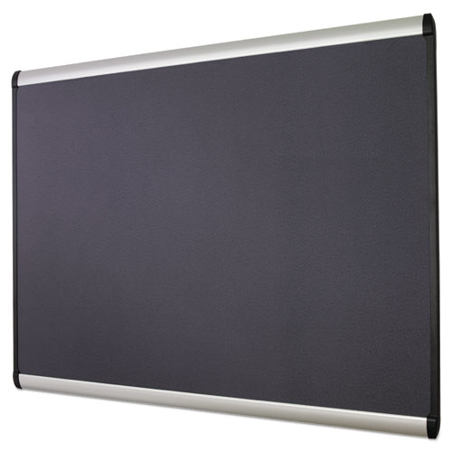 Prestige Plus Fabric Bulletin Boards, 72 x 48, Gray Surface