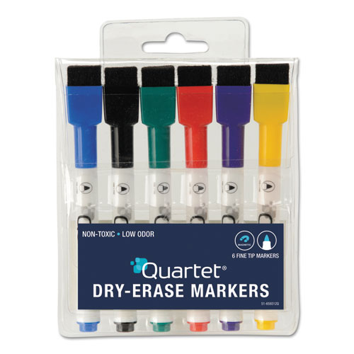 LowOdor ReWritables Dry Erase MiniMarker Set, Fine Bullet Tip