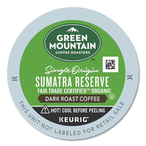 Fair Trade Organic Sumatran Extra Bold Coffee K Cups, 96/ Carton