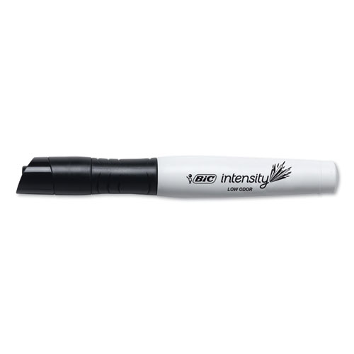 Intensity Low Odor Chisel Tip Dry Erase Marker, Broad Chisel Tip, Black