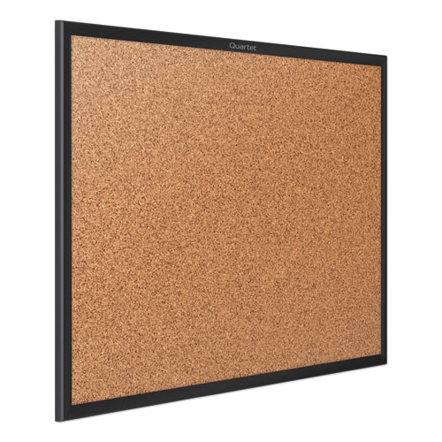 Classic Series Cork Bulletin Board, 36 x 24, Tan Surface, Black