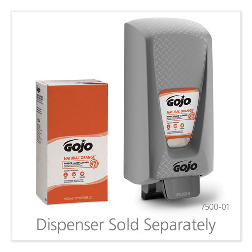 GOJO NATURAL ORANGE Pumice Hand Cleaner Refill, Citrus Scent, 5000 mL