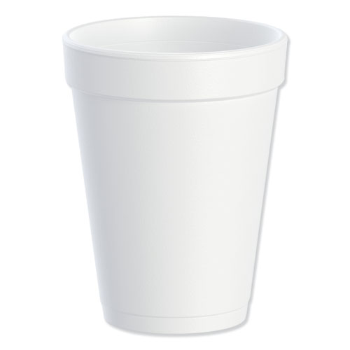 Lids for Foam Cups and Containers, Fits 12 oz to 24 oz Cups, Clear, 1,000/Carton