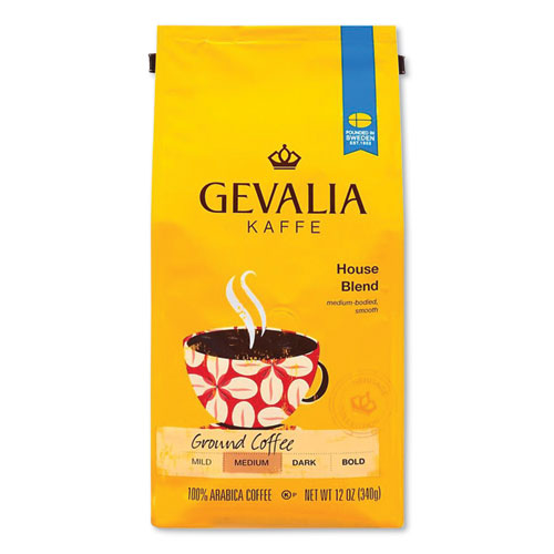 Coffee, House Blend, Ground, 12 oz Bag Caffeinated Gevalia®