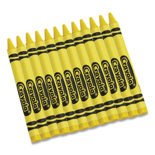 Bulk Crayons, Yellow, 12/Box