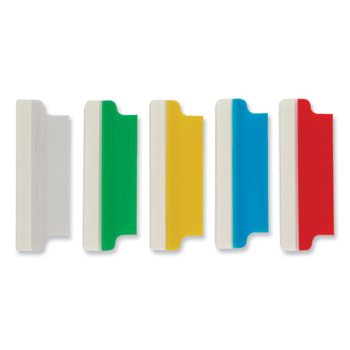 Insertable Index Tabs with Printable Inserts, 1/5Cut, Assorted Colors, 2" Wide, 25/Pack