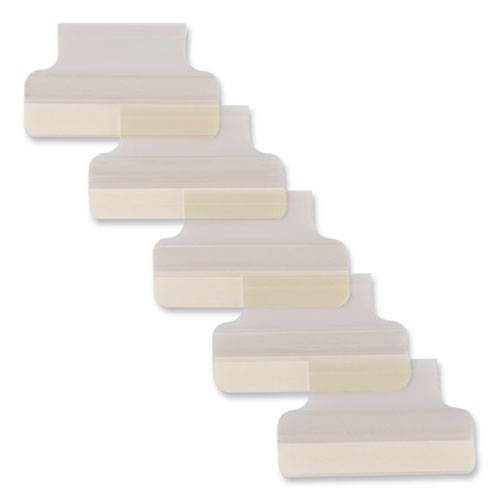 Insertable Index Tabs with Printable Inserts, 1/5Cut, Clear, 1" Wide, 25/Pack