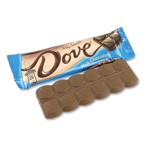 Dove® Chocolate Milk Chocolate Bars, 1.44 oz, 18 Bars/Carton, Ships in