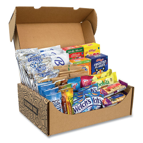 Breakfast Snack Box, 41 Assorted Snacks/Box Advance Office