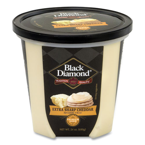 Black Diamond® Extra Sharp White Cheddar Cheese Spread, 24 oz Tub