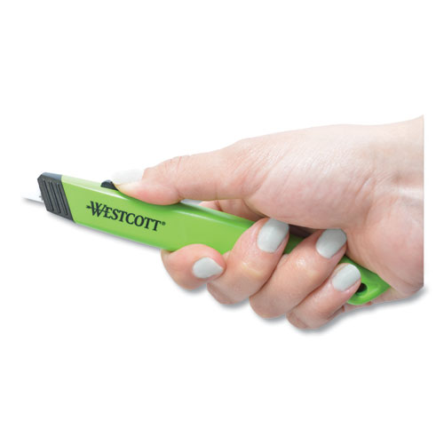 Westcott® Safety Ceramic Blade Box Cutter, 0.5" Blade, 5.5" Plastic