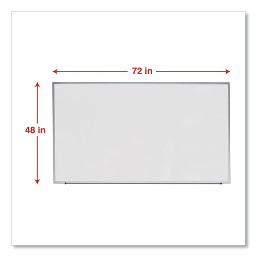 Deluxe Melamine Dry Erase Board, 72 x 48, Melamine White Surface